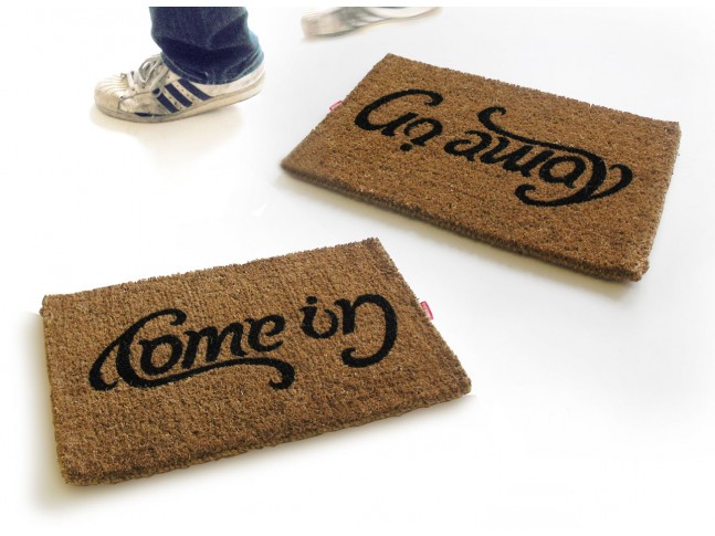 Come In/Go Away Doormat