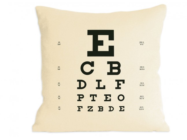 Eye Chart Pillow