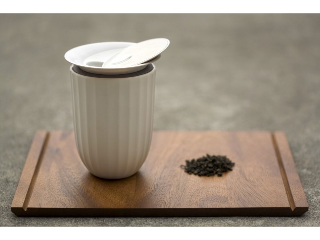 Lotus Porcelain Tea Cup & Cap