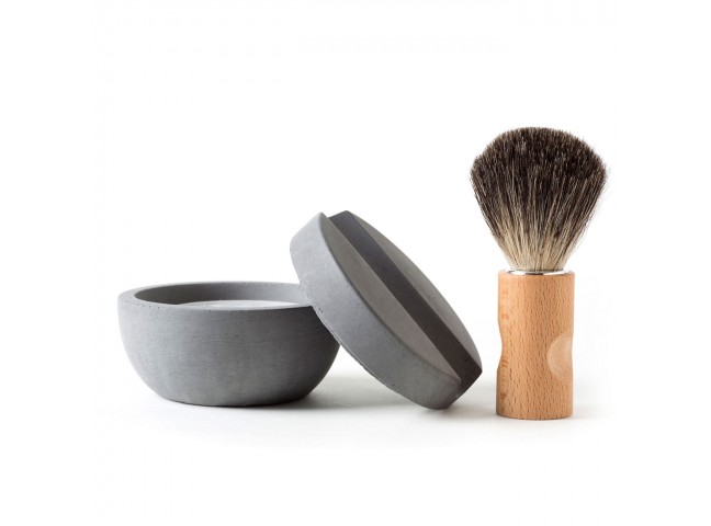 Shaving Kit with Concrete Container