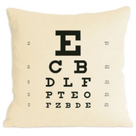 Eye Chart Pillow